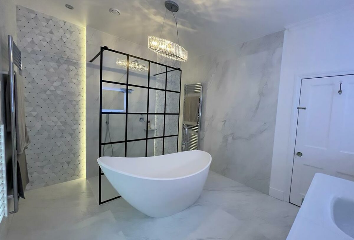 Marble Masterpiece bathroom by SB Concepts