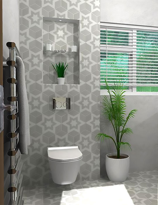 stunning 3d bathroom designs by SB Concepts